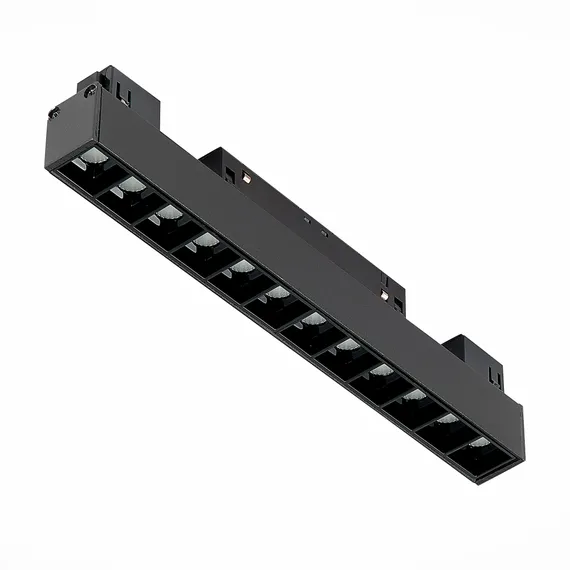 ST361.436.12 Магнитный трековый светильник Черный LED 1*12W 3000K 1 009Lm Ra>90 36° IP20 L222xW22xH4 СКАЙЛАЙН 48V