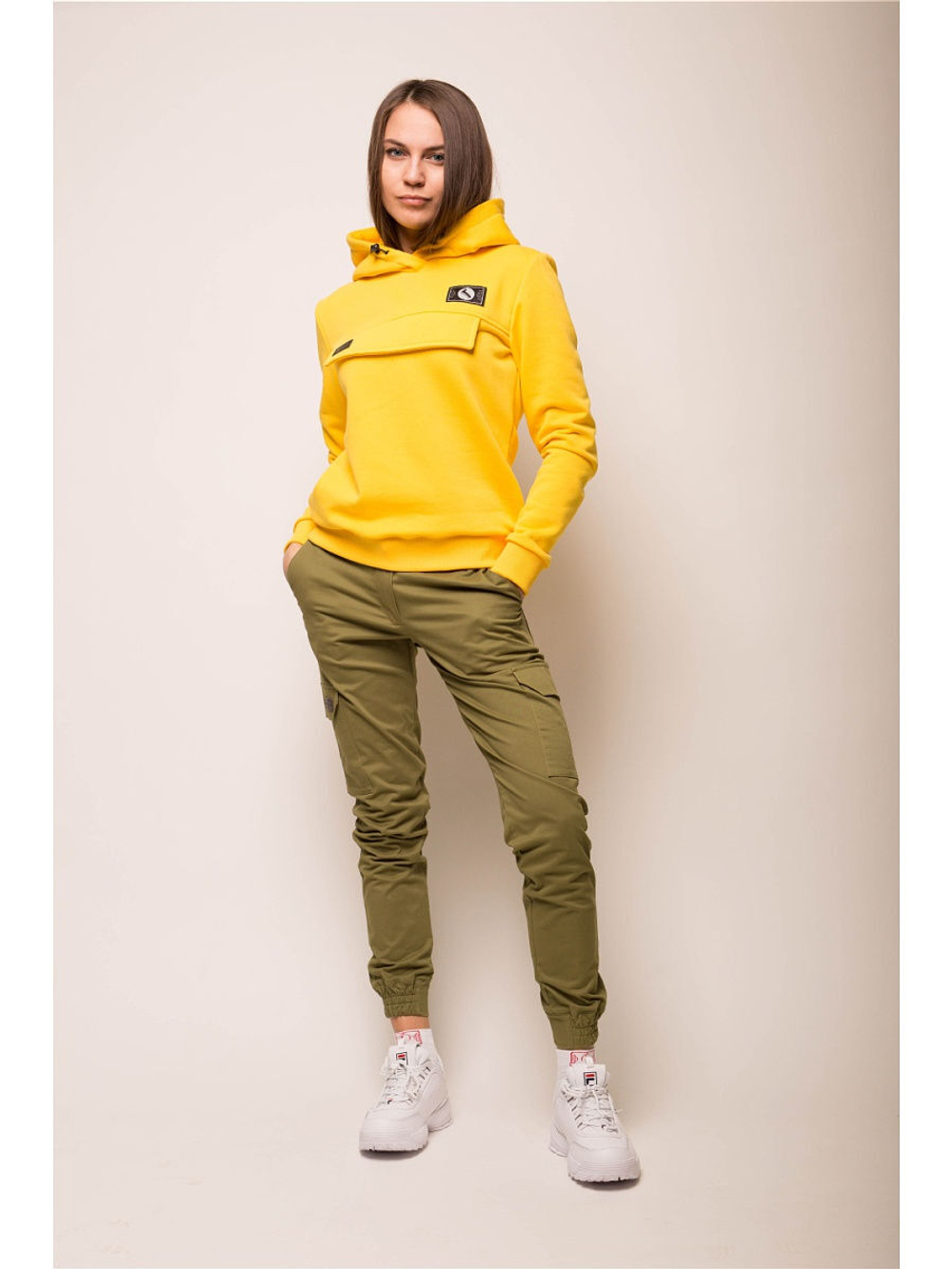 Худи женское Город Горький желтое