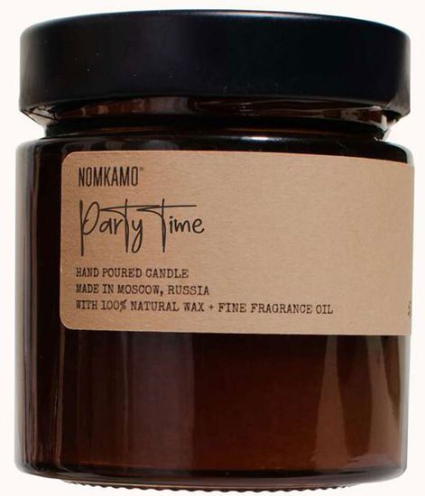 PARTY TIME свеча в янтарной банке, Nomkamo