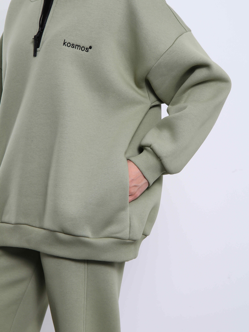 Свитшот на молнии Everest Олива