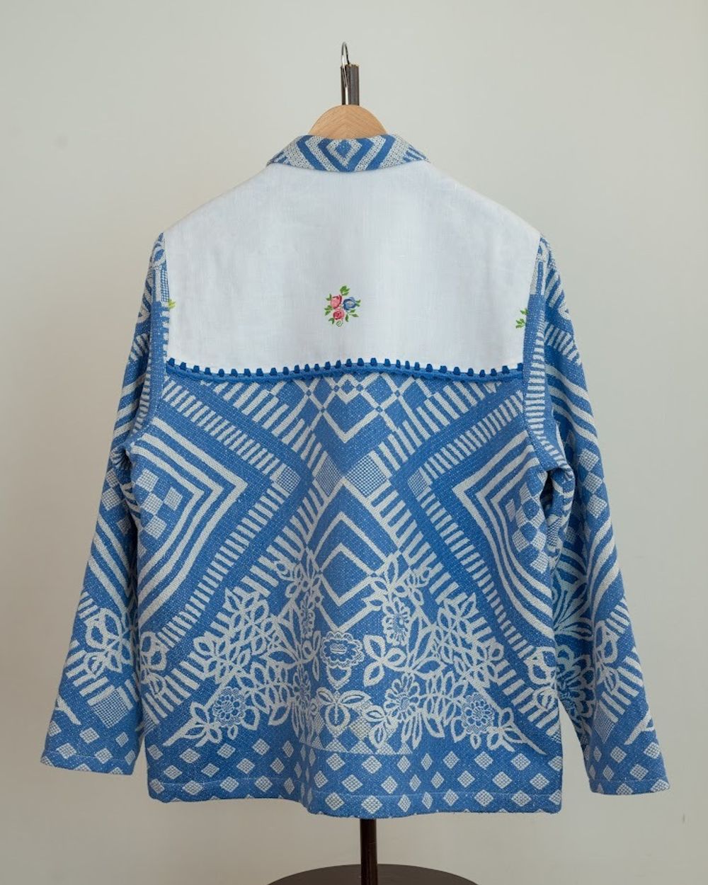 Куртка Soeurs с Белой Кокеткой синяя