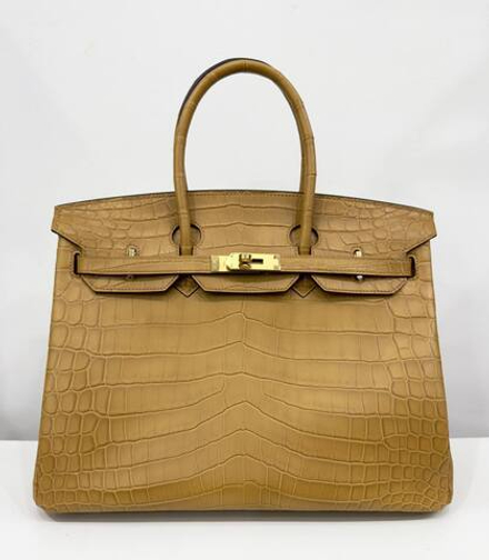 Сумка Hermes из кожи крокодила 35 см