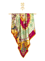 Платок «Красна девица. Красноярский край» 100% шелк