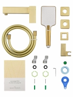 Смеситель для душа WONZON & WOGHAND CUBE 2.0 WW-88048068-BG золото брашированное