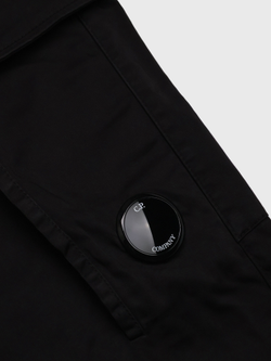 Брюки C.P. Company Sateen Stretch Sateen Loose Cargo Black