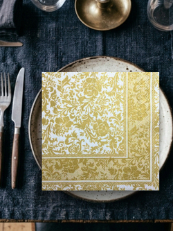 Салфетки бумажные праздничные трёхслойные для сервировки и декупажа Белиссимо