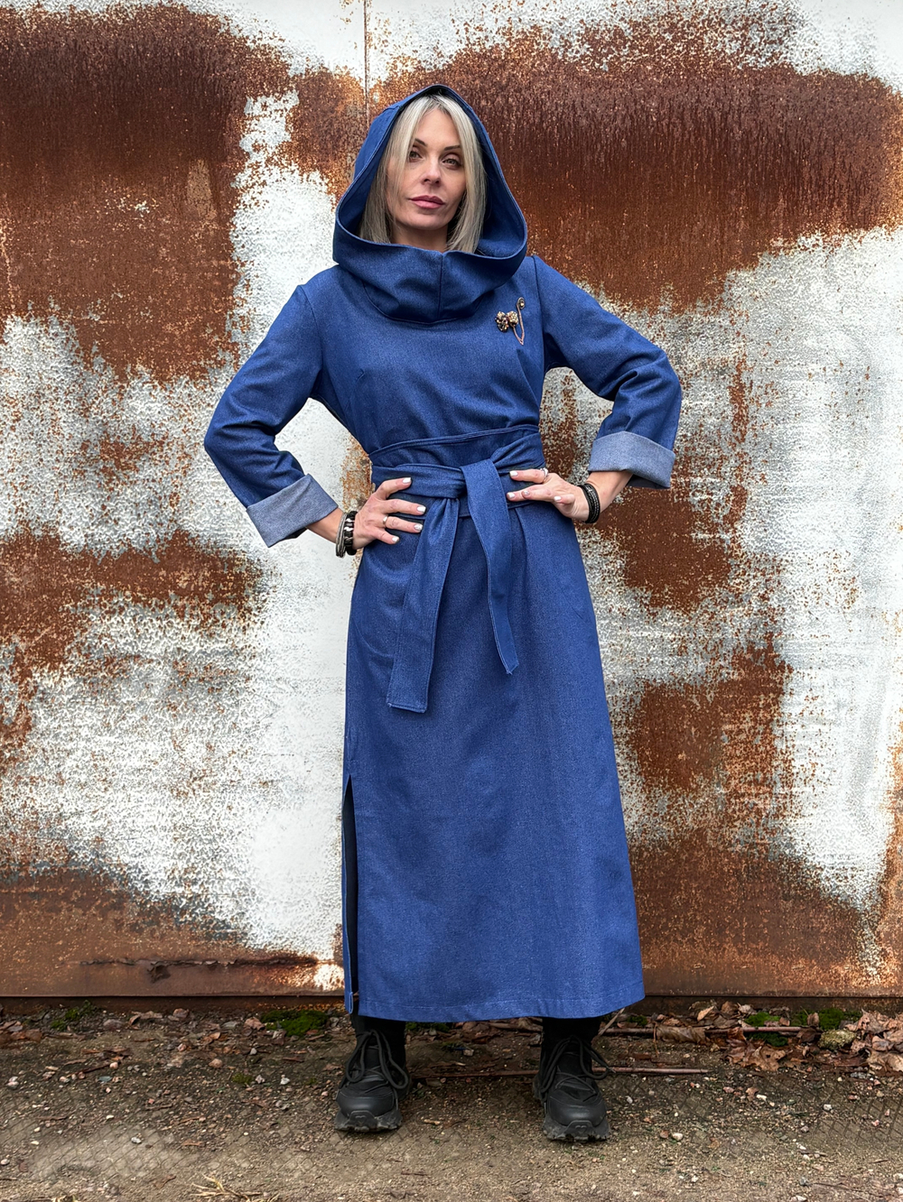 Платье Assassin /джинс синий