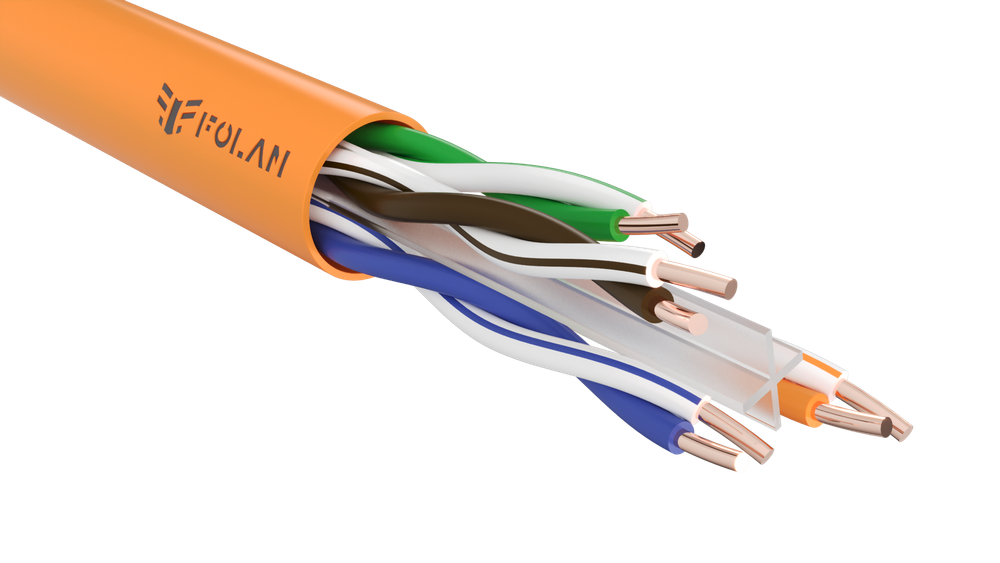 FOLAN U/UTP Cat 6 ZH нг(А)-HF 4х2х0,57