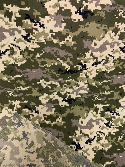 Ткань Грета рип-стоп ВО, 200 гр, 20% х/б, 80% п/э, цифра Грузия