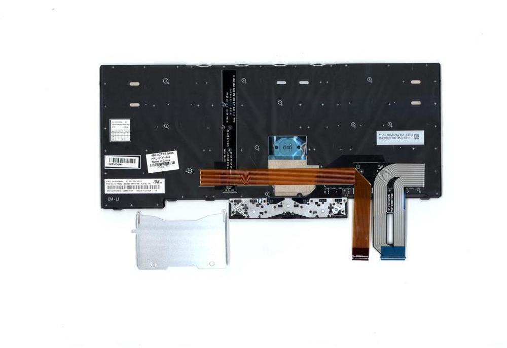 Клавиатура для ноутбука Lenovo E480/T480s/L380/L380/Yoga/E490/L390/L390 Yoga раскладка - русская, с подсветкой, серая (01YN342), оригинал