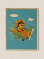 Постер 30х40 см в детскую мальчика Ретро