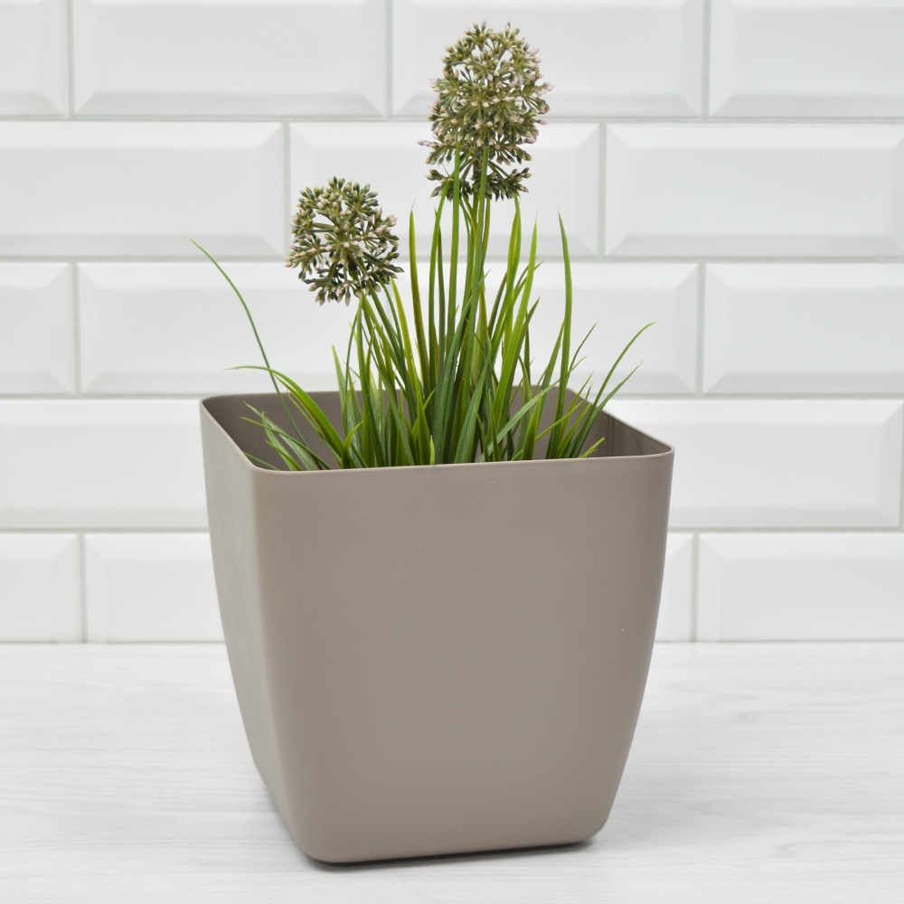 Горшок цветочный Vienna 5л квадратный, французский платан