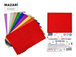 Набор фоамирана А4 10цв. 10л. с блестками, толщина 1.5 мм, ОПП-упаковка M-20321 (Mazari)