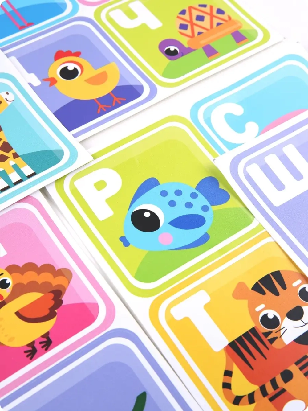 Наклейки русский алфавит, стикеры