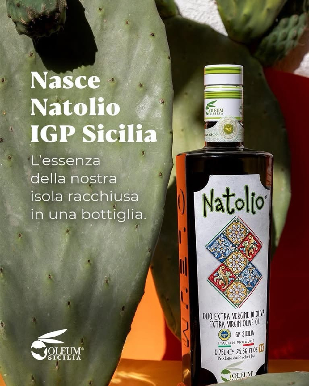 Оливковое масло Olеum Sicilia Natolio 0,5 л, Сицилия, Италия