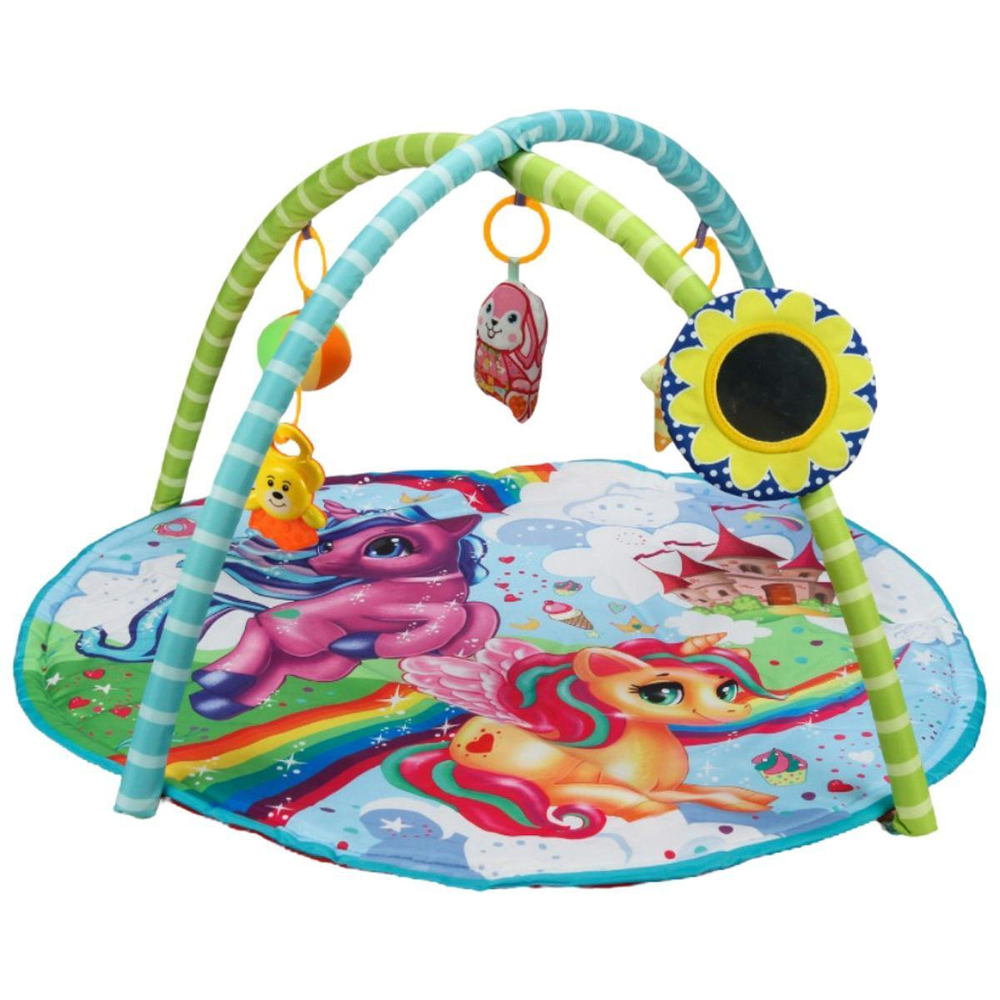 Развивающий коврик "Единорог" 85*85см, с игрушками на подвеске K52761UM (Умка)