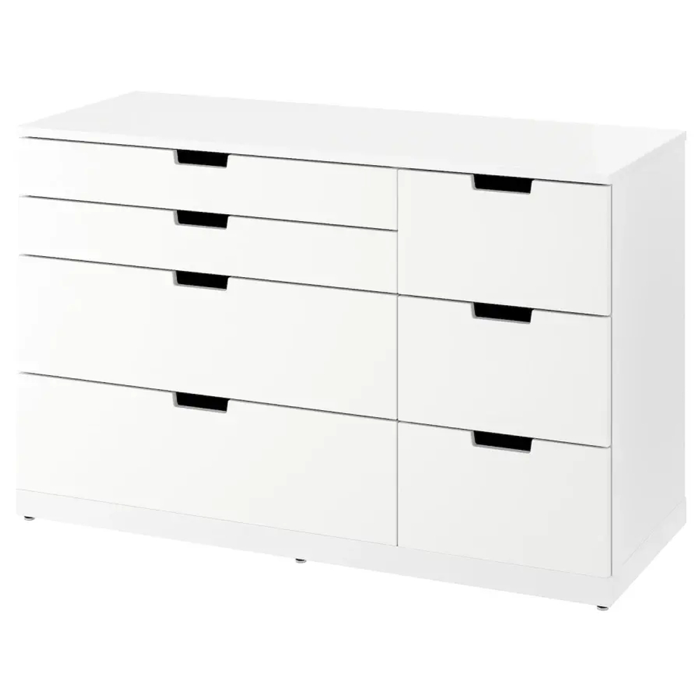 Комод - IKEA NORDLI/НОРДЛИ ИКЕА, 47х120х76 см, белый