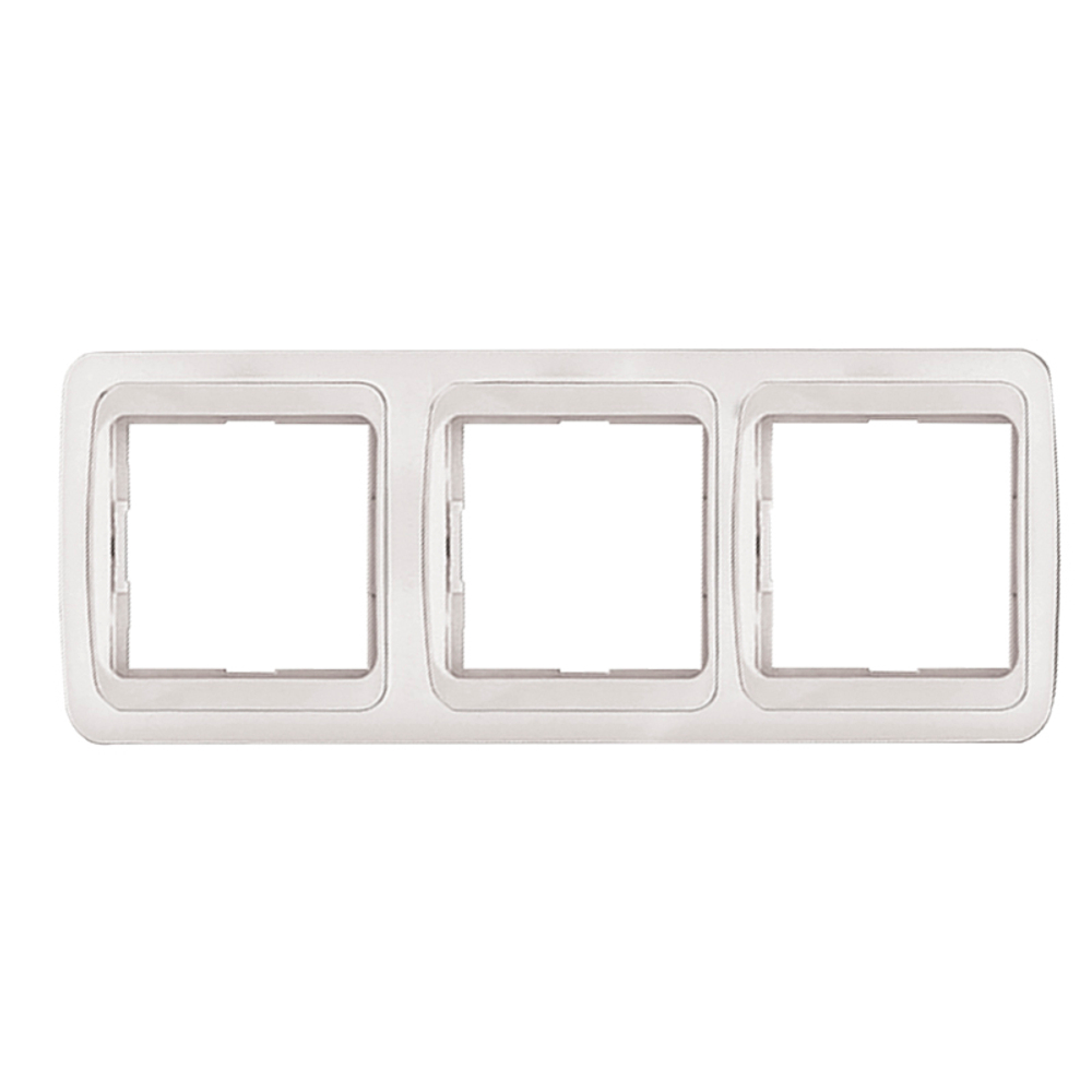 Рамка Валери горизонтальная, 3-х местная, белая, ВР003Г(G-BP003G), (шт.)