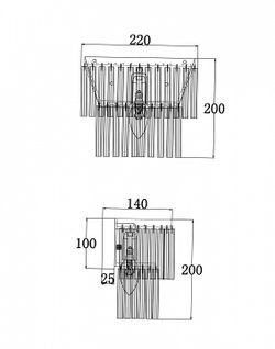 Накладной светильник Maytoni Colonne MOD093WL-01BS