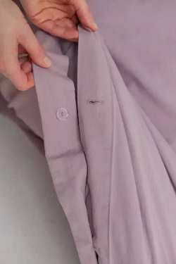 Постельное белье 2 спальное евро Luxberry Soft Silk Sateen сиреневое