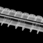 Шторная лента Oz-Is арт. 3679 MP имитация люверсов+сборка, коэф сборки 1:2,0, цвет прозрачный (ширина 100 mm)