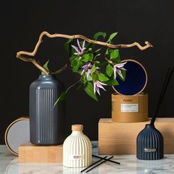 Диффузор ароматический Vetiver & Black cypress из коллекции Edge, 200 мл, тёмно-синий