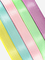 Набор лент атласных (5шт) 10мм*25±1ярд(23м±1м) №16/19/26/34/40 радуга АУ 3758783