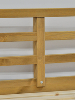 Кровать двуспальная 160х200 Тарва из массива сосны с основанием, бейц