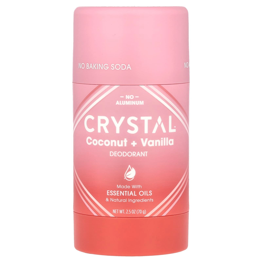 CRYSTAL, Дезодорант, кокос и ваниль, 70 г (2,5 унции)
