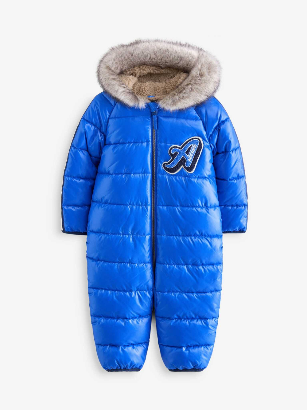 Комбинезон утепленный с капюшоном для мальчика Next Q78-742, Синий