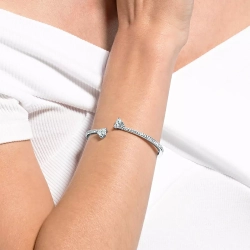 ATTRACT SOUL:BANGLE HEART CZWH/CRY/RHS L 5535289