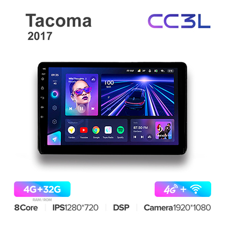 Teyes CC3L 9"для Toyota Tacoma 2017