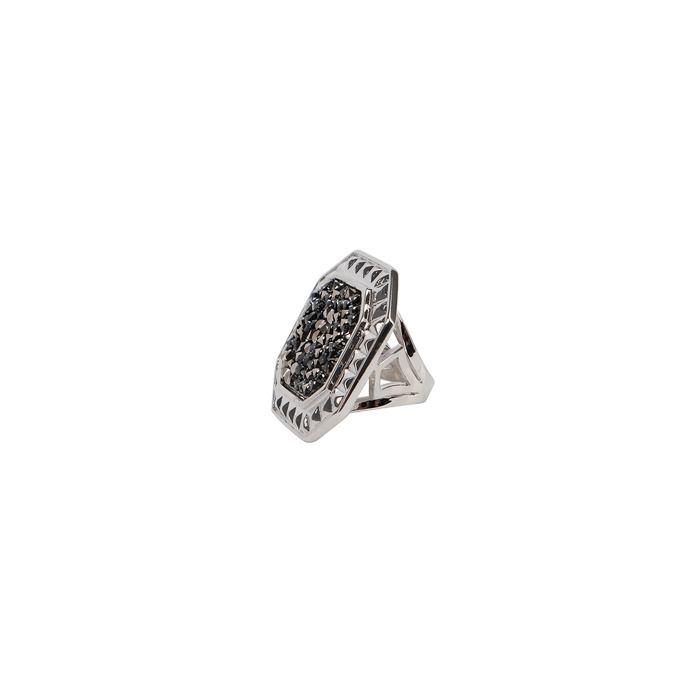 "Греста" кольцо в серебряном покрытии из коллекции "Шик" от Jenavi