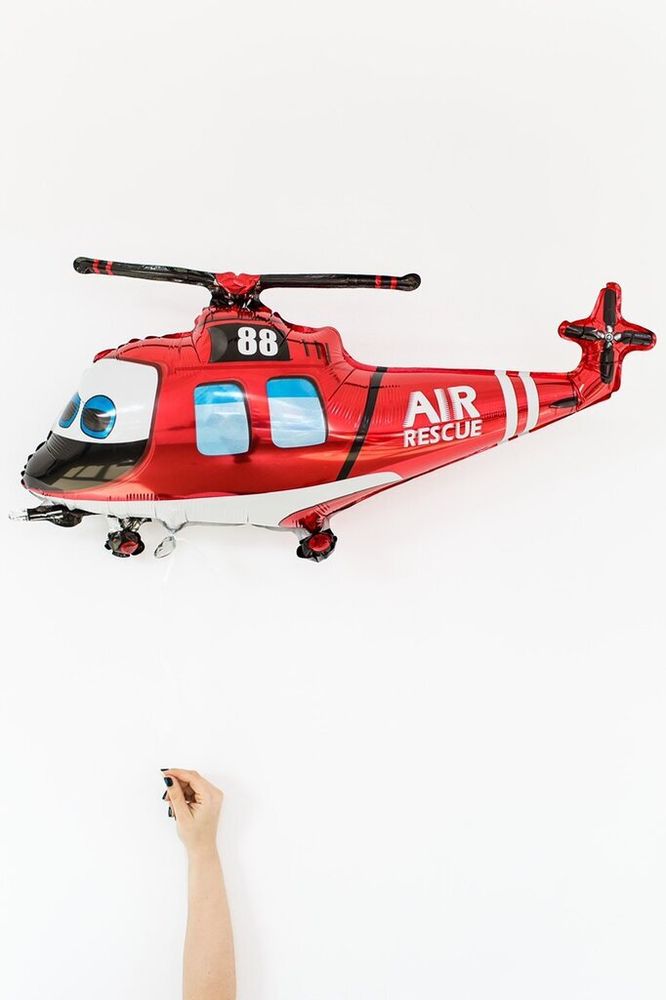 F Шар фигура Вертолет спасательный, 39"/98 см, 1 шт. (БГ-21)