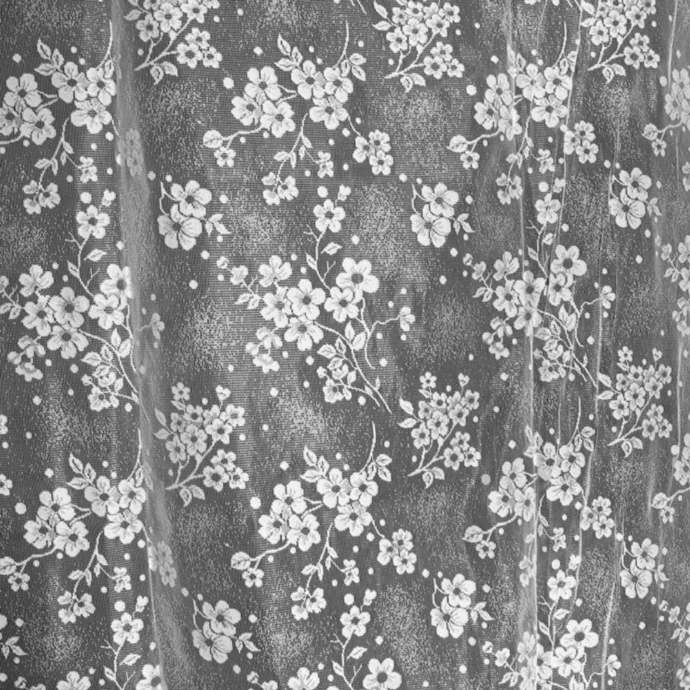 Полотно жаккардовое рис. 2-12-27, ширина 2.0м, цвет белый, Россия.