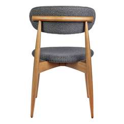 Стул Mod, тёмно-серое букле, ножки цвета орех