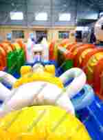 Коммерческий надувной батут "Ракета" 20*10*7 м