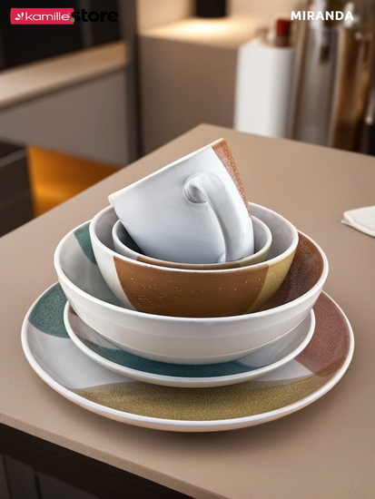 Салатник 20х7 см. 1100 мл. керамический, Miranda