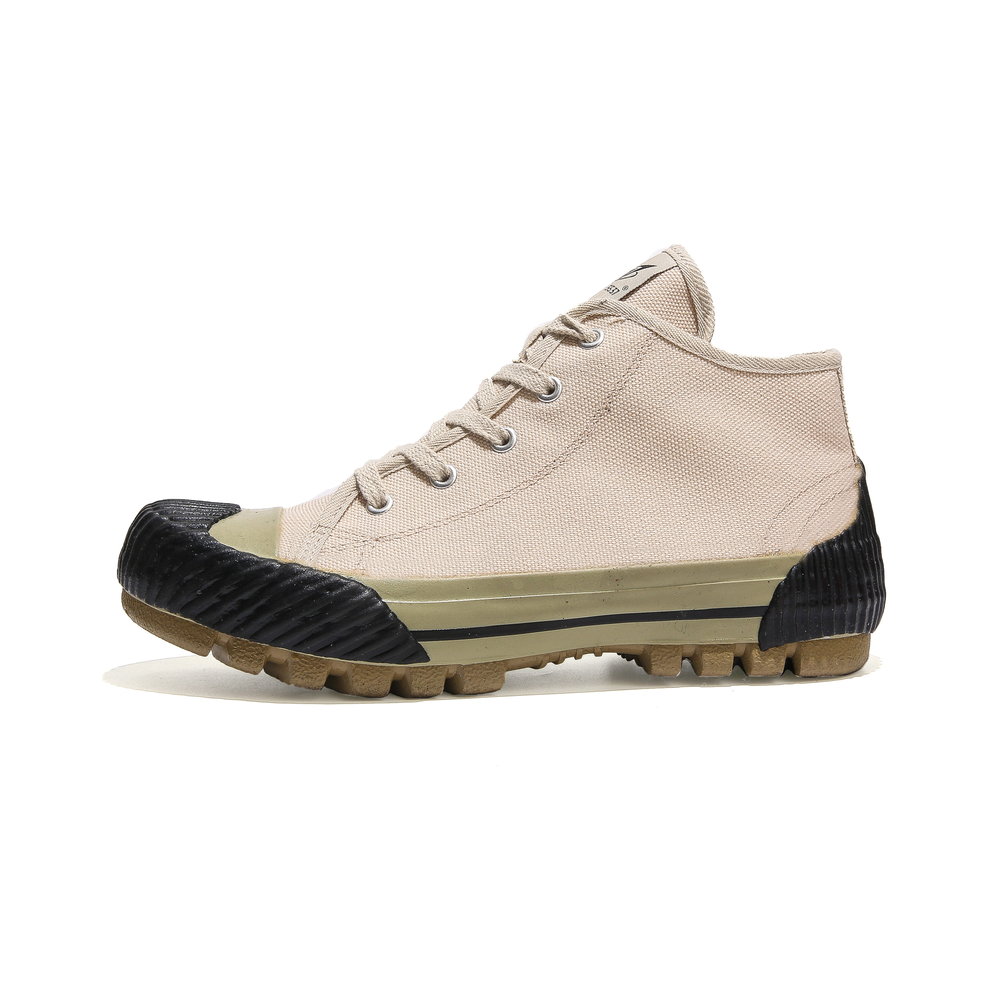 3537 Canvas Liberation Shoes Unisex High top Beige Black