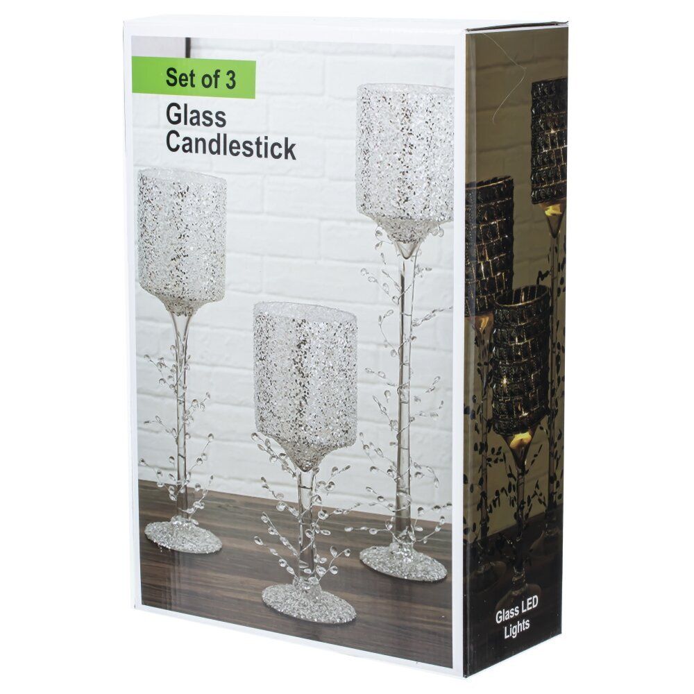 GAEM Набор из 3-х подсвечников, L23 W7,5 H30,5 см