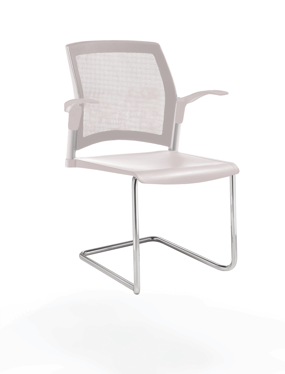 Rewind стул на кантилевере со спинкой-сеткой