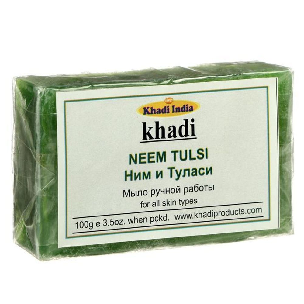 Мыло Khadi India Ним и Туласи 100 г