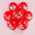 Шар (12''/30 см) Любимому Учителю, Красный, пастель, 2 ст, 25 шт.