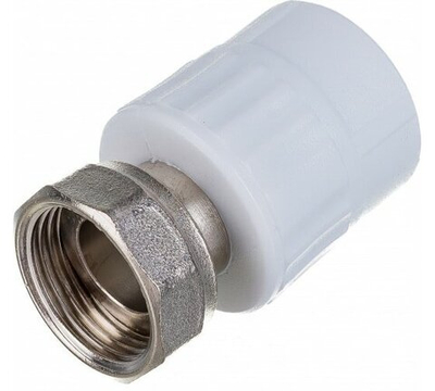 Муфта 32х1" с накидной гайкой Valfex полипропиленовая белая 10139332 ( упак 2шт )