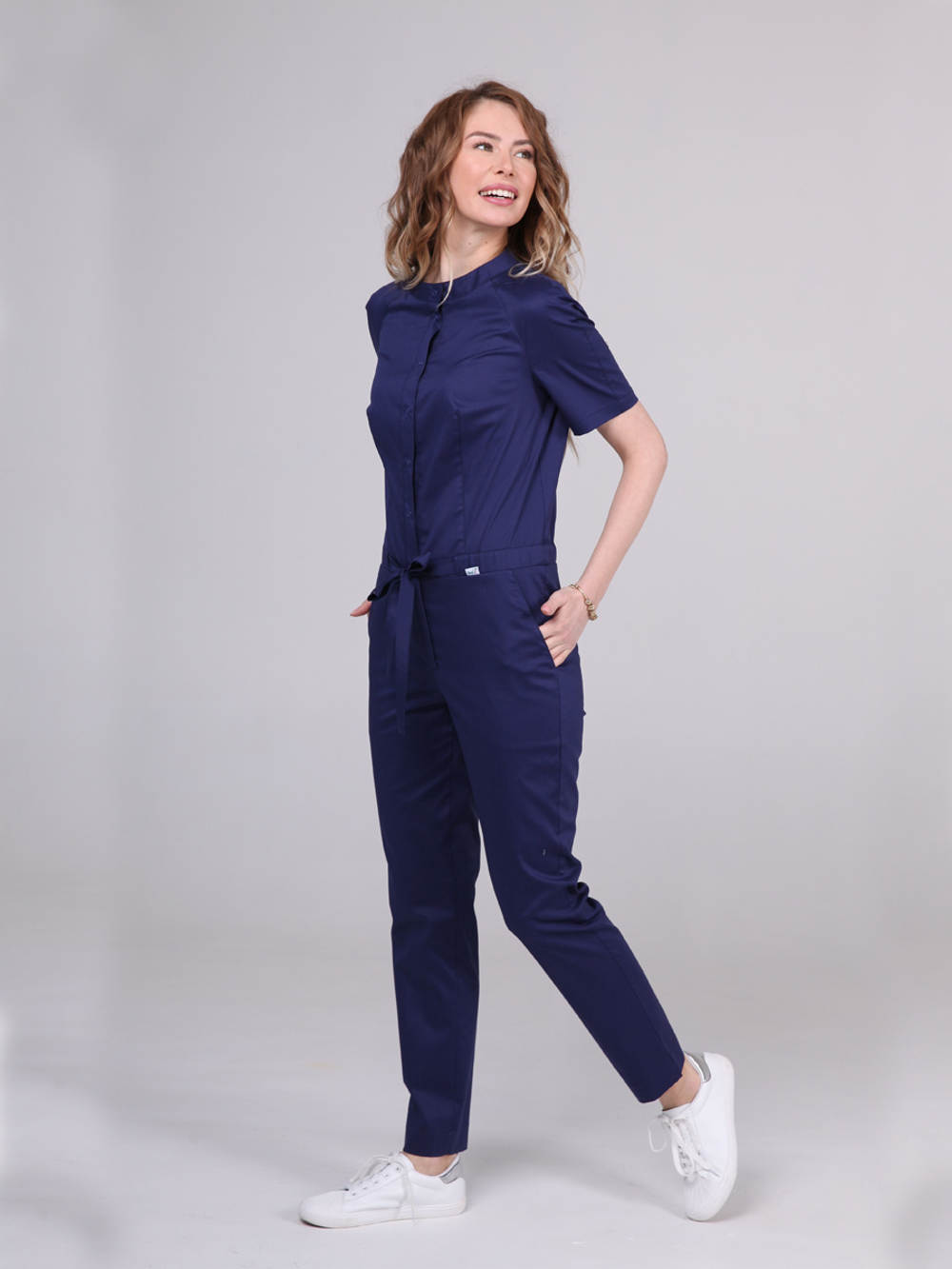 Комбинезон медицинский Кб-121к темно-синий