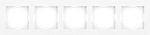 Рамка 5-я, глянцевый белый, серия A07