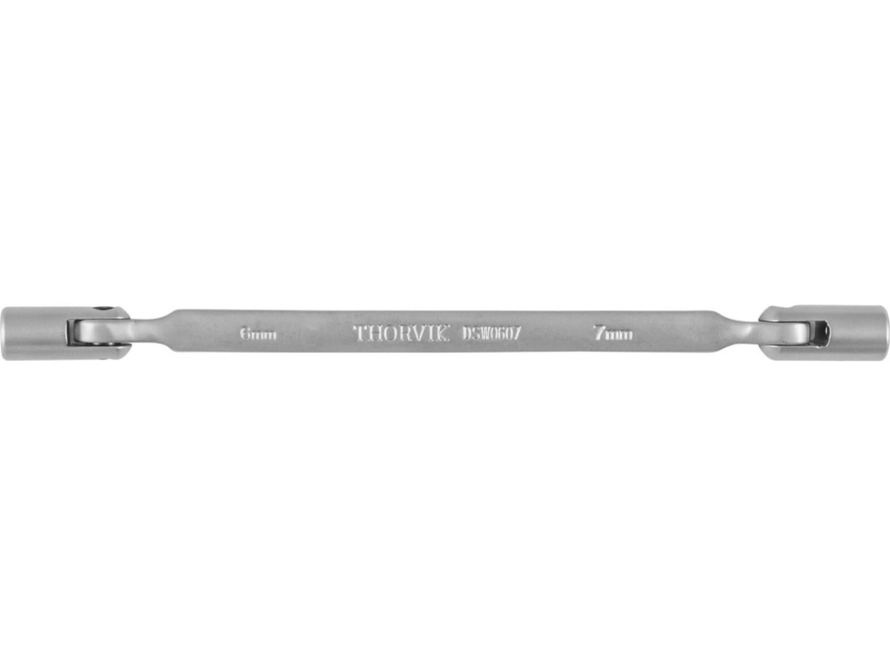 Ключ гаечный карданный, 6х7мм Thorvik DSW0607