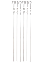 Набор шампуров 560х10х1,0мм, угловые с витком (6шт) Ecos