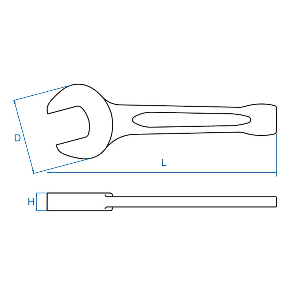 KING TONY (10A0-50) Ключ рожковый ударный 50 мм