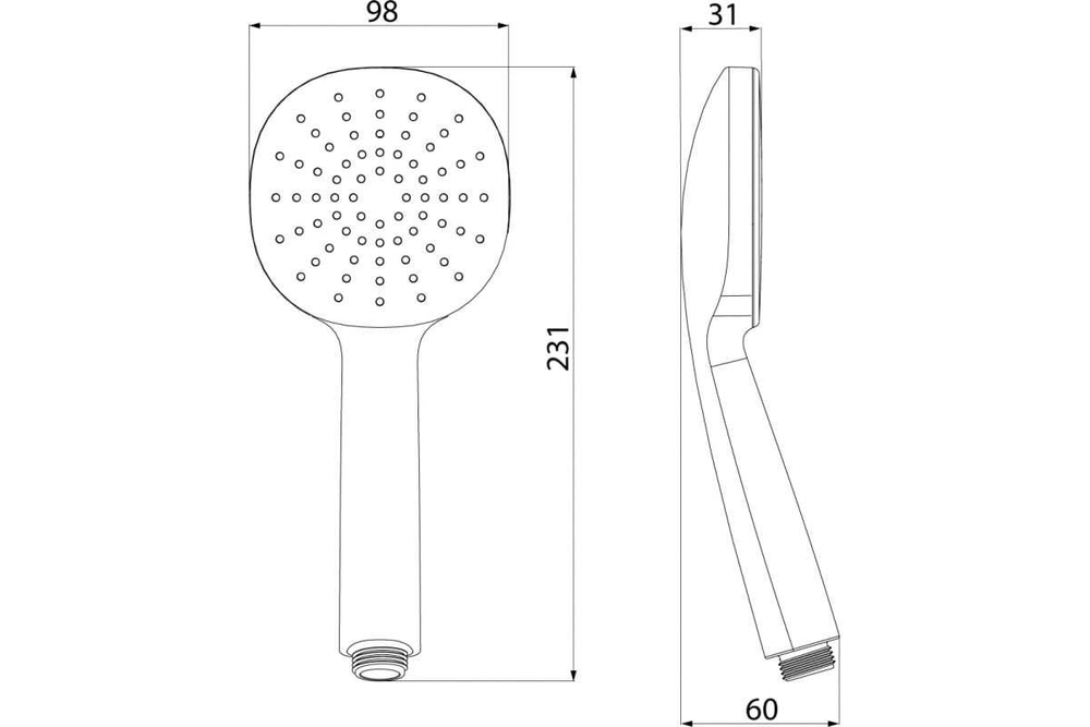 Лейка для душа IDDIS Optima Home черная матовая OPH1FB9i18